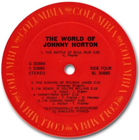 Johnny Horton - The World - LP Label4.jpg