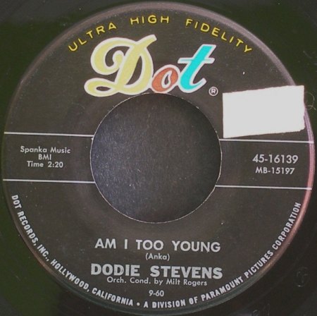 Stevens,Dodie22Am I Too Young.jpg