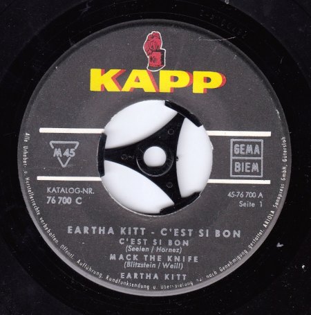 EARTHA KITT-EP - C'est si bon -A-.jpg