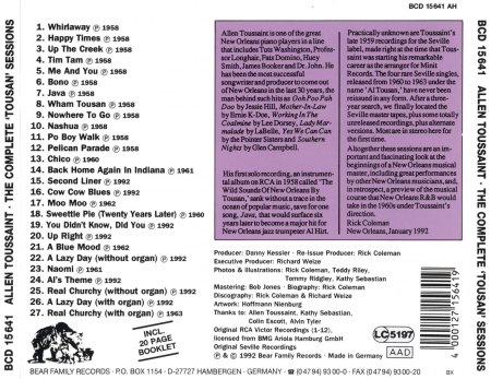 Toussaint, Allen - Complete 'Tousan' Sessions_2.jpg