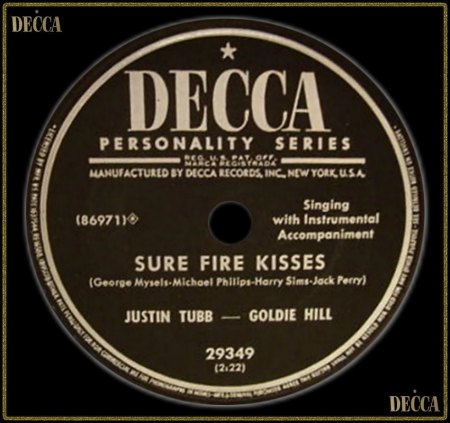 JUSTIN TUBB &amp; GOLDIE HILL - SURE FIRE KISSES_IC#002.jpg