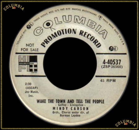 MINDY CARSON - WAKE THE TOWN &amp; TELL THE PEOPLE_IC#005.jpg