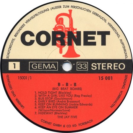 Jay Five - Big Beat Bombs (2) Cornet LP.jpeg