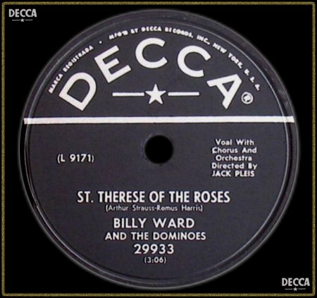 BILLY WARD &amp; THE DOMINOES - ST. THERESE OF THE ROSES_IC#002.jpg