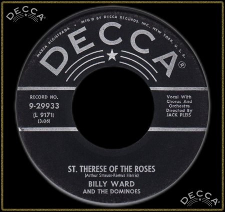 BILLY WARD &amp; THE DOMINOES - ST. THERESE OF THE ROSES_IC#003.jpg