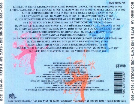 Fats &amp; his Cats - Singles 1962 - 68-.jpeg