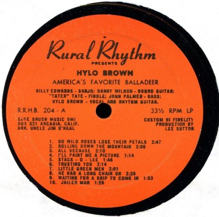 Brown, Hylo - America's Favorite Balladeer - RRHB 204.jpg
