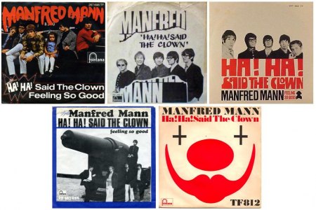 Manfred Mann - Ha Ha Said The Clown - Singles.JPG