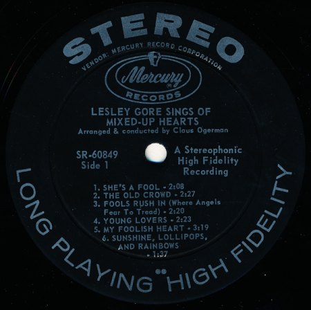 Lesley Gore sings of mixed-up hearts (LP 1963) - Etiqueta-Selo 1.jpeg
