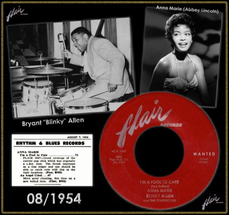 ANNA MARIE BLINKY ALLEN &amp; THE STARDUSTERS - I'M A FOOL TO CARE_IC#001.jpg