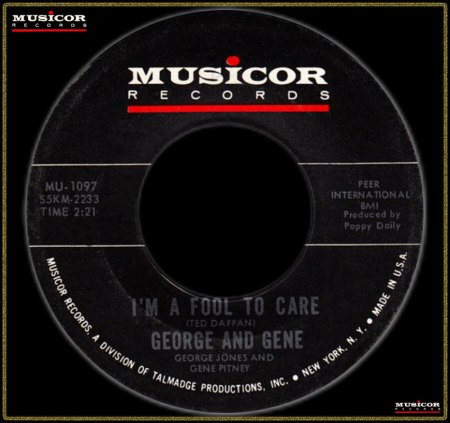 GEORGE &amp; GENE (GEORGE JONES &amp; GENE PITNEY) - I'M A FOOL TO CARE_IC#002.jpg