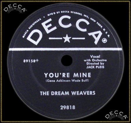 DREAM WEAVERS FEAT. WADE BUFF - YOU'RE MINE_IC#002.jpg