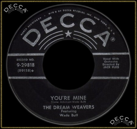 DREAM WEAVERS FEAT. WADE BUFF - YOU'RE MINE_IC#003.jpg
