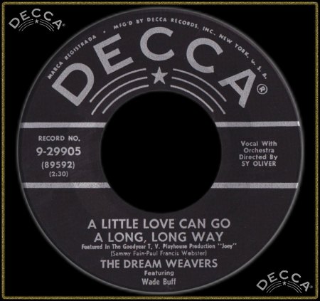 DREAM WEAVERS FEAT. WADE BUFF - A LITTLE LOVE CAN GO A LONG LONG WAY_IC#002.jpg
