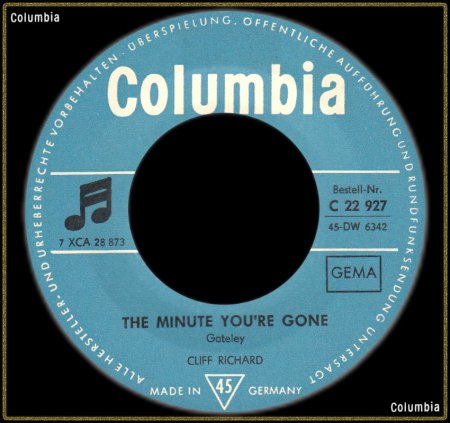 CLIFF RICHARD - THE MINUTE YOU'RE GONE_IC#004.jpg