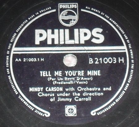 Carson, Mindy - tell me youre mine.jpg