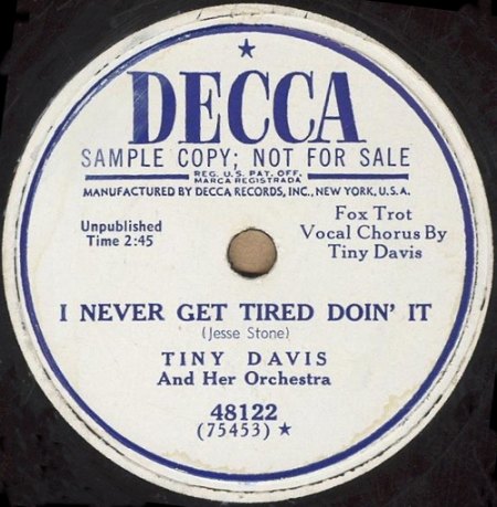 Tiny Davis - Decca Promo 78rpm.Jpg