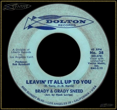 BRADY &amp; GRADY SNEED - LEAVIN' IT ALL UP TO YOU_IC#001.jpg