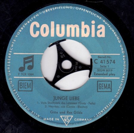 GITTE &amp; REX GILDO-EP - Junge Liebe -A-.jpg