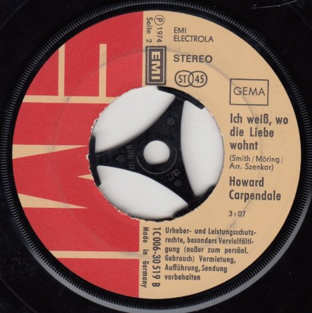 HOWARD CARPENDALE - Ich weiß wo die Liebe wohnt -B-.jpg