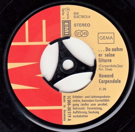 HOWARD CARPENDALE - Da nahm er seine Gitarre -A-.jpg