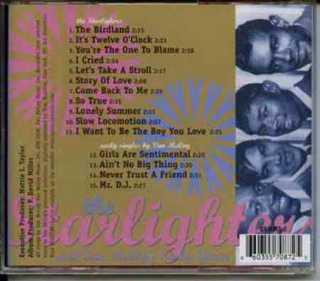 The Starlighters - The Starlighters &amp; Van McCoys Early Years - Rear Cover.jpg