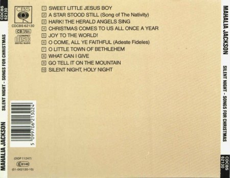 Mahalia Jackson 1990 - Silent Night - Songs For Christmas -Tras.jpg