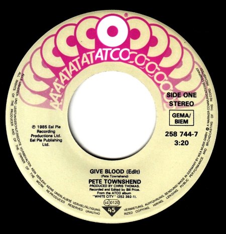 PETE TOWNSHEND - Give Blood -A-.jpg