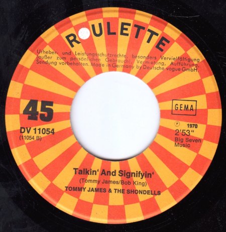 TOMMY JAMES &amp; THE SHONDELLS - Talkin' and Signifyin' -B-.jpg