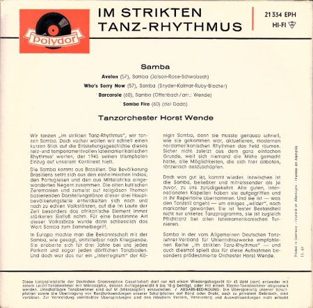 HORST WENDE-EP - Polydor 21 334 - CV RS -.jpg