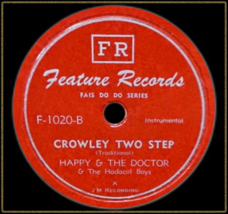 HAPPY &amp; THE DOCTOR &amp; THE HADACOL BOYS - CROWLEY TWO STEP_IC#002.jpg