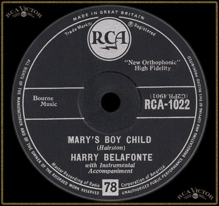 HARRY BELAFONTE - MARY'S BOY CHILD (UK SINGLE)_IC#002.jpg