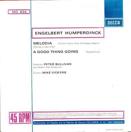 ENGELBERT HUMPERDINCK - Melodia - CV RS -.jpg