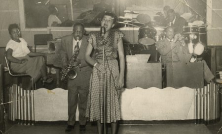 Bowman singing - Curtyse Foster Band “Bumps” Love (piano), Foster (sax), Elmer Price (trumpet), Bill Nolan (drums); August 3, 1954.jpg