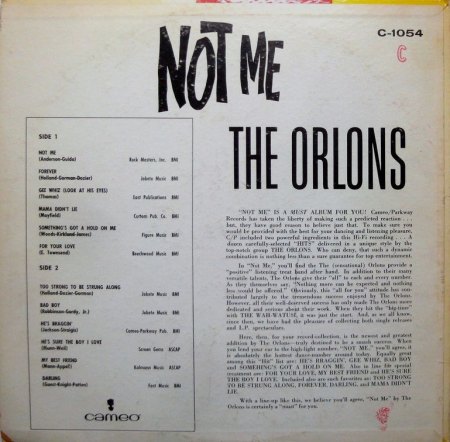 Orlons - Not me (3)-.JPG