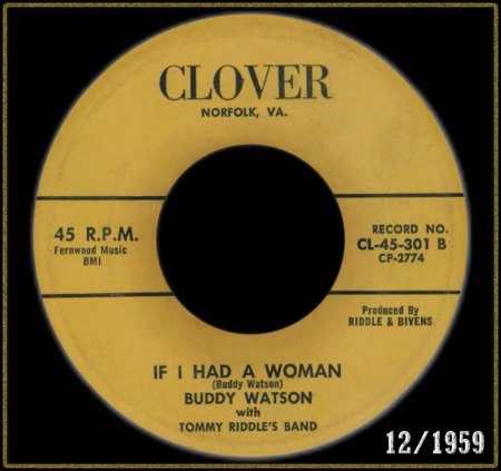 BUDDY WATSON WITH TOMMY RIDDLE'S BAND - IF I HAD A WOMAN_IC#001.jpg