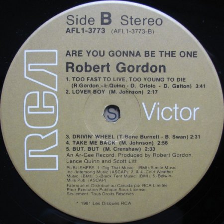 Gordon, Robert - Are you gonne be the one (2).jpeg