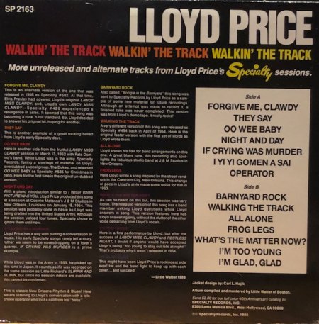 Price, Lloyd - Walkin' the track (2).jpg