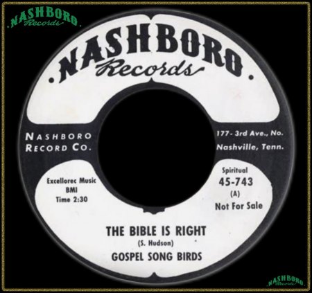 GOSPEL SONG BIRDS - THE BIBLE IS RIGHT_IC#003.jpg