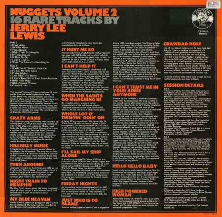 Jerry Lee LEWIS  - Nuggets vol 2  - Rear.jpg