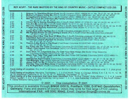 Acuff, Roy - Rare Masters by the King of Country Music.jpg
