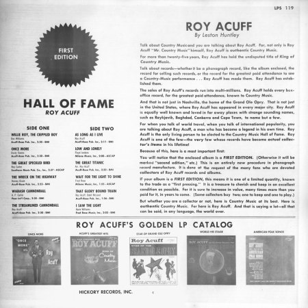 Acuff, Roy - Country Hall of Fame - Hickory LP  (3).jpg
