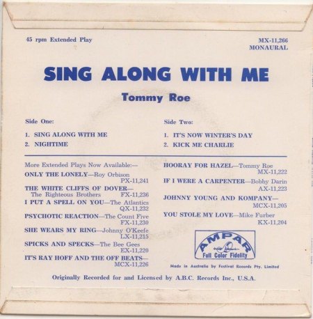 Roe, Tommy - Sing along with me EP (2).jpg