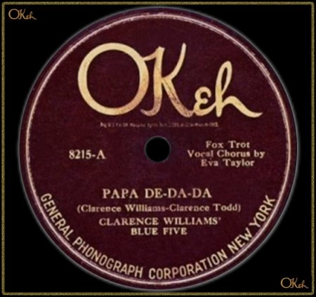 CLARENCE WILLIAMS' BLUE FIVE - PAPA DE-DA-DA_IC#002.jpg