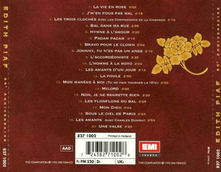 Edith Piaf - 30 Anniversaire - Back.jpg