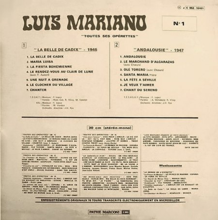 Luis Mariano - Toutes Ses Operettes N°1 -  Tras.jpg