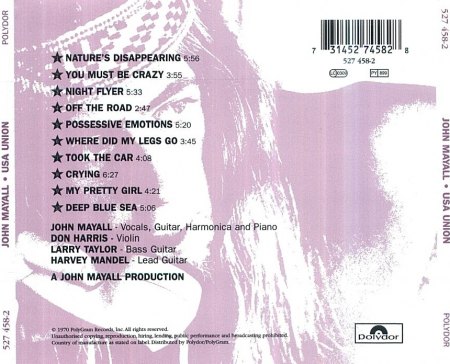John Mayall - USA Union - Back.jpg