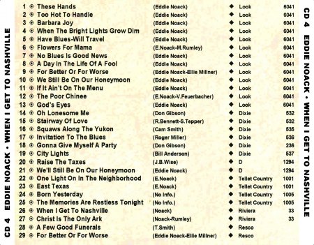 Noack, Eddie - A fistful to Noack CD 4 When I get to Nashville.jpg