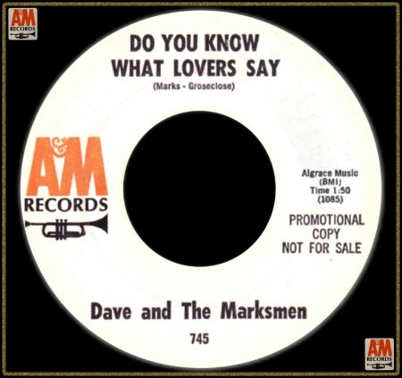 DAVID MARKS &amp; THE MARKSMEN - DO YOU KNOW WHAT LOVERS SAY_IC#002.jpg