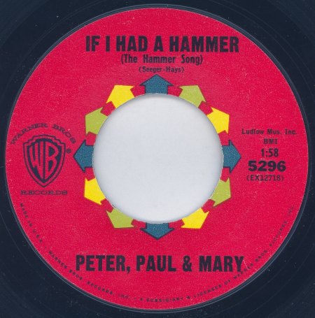 Peter, Paul &amp; Mary_If I Had A Hammer_WB-5296.jpg